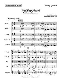 Bridal Chorus and Wedding March - String Quartet with Lead Sheet